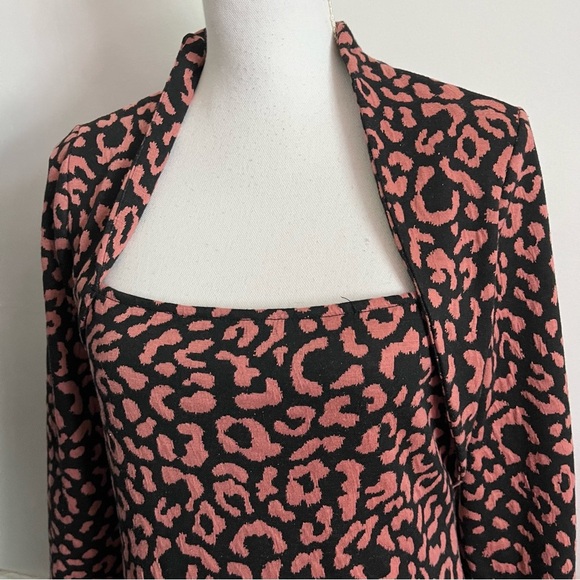 RACHEL Rachel Roy • Pink Leopard Sweater Dress - Picture 3 of 7